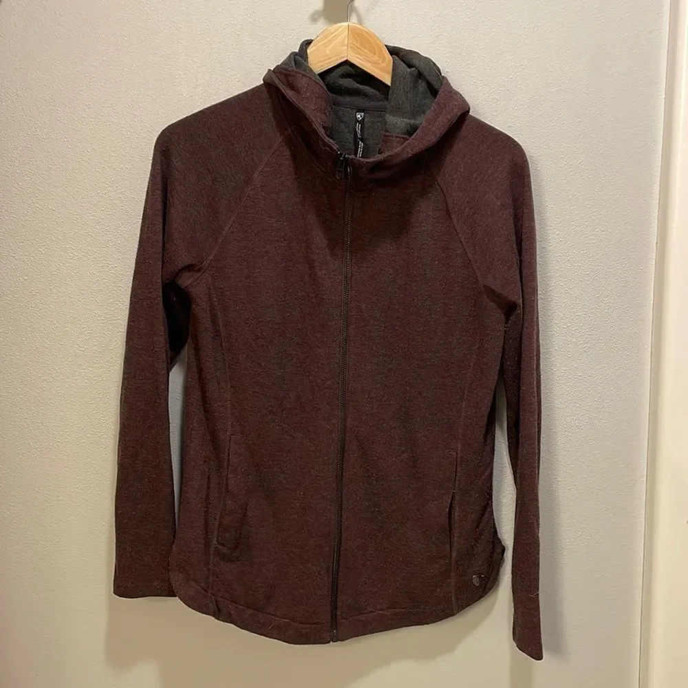 Kuhl woman’s brown zip up sweatshirt